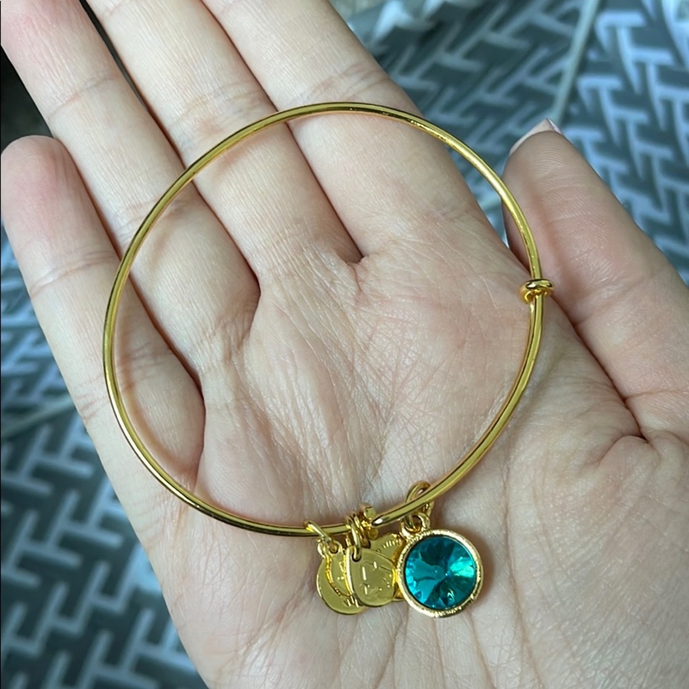 Alex & Ani Blue Topaz bracelet